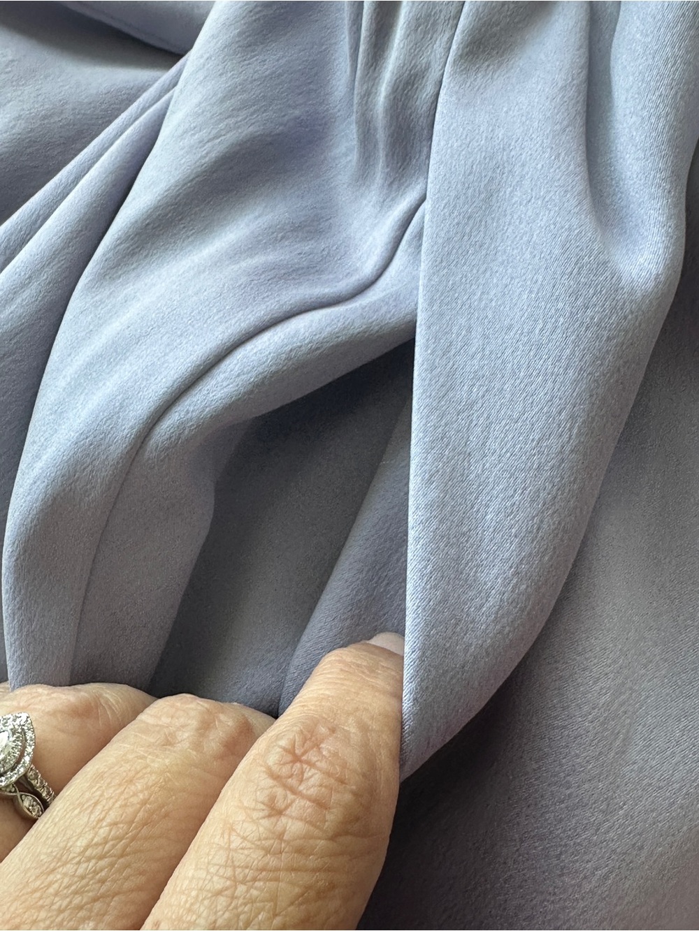 Eileen Fisher Pants 3X Purple Wide Leg Silk Minimalist Luxury 100% Silk Pockets - Picture 6 of 7